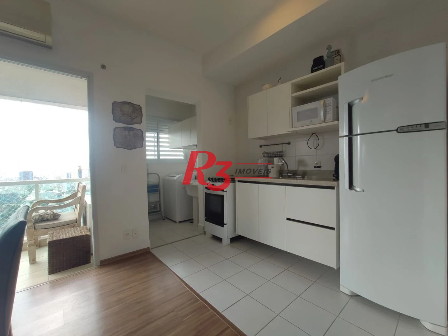 Apartamento com 1 dormitório para alugar, 47 m² por R$ 4.500,00/mês - Boqueirão - Santos/SP