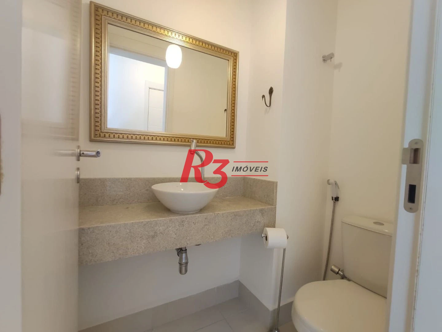 Apartamento com 1 dormitório para alugar, 47 m² por R$ 4.500,00/mês - Boqueirão - Santos/SP