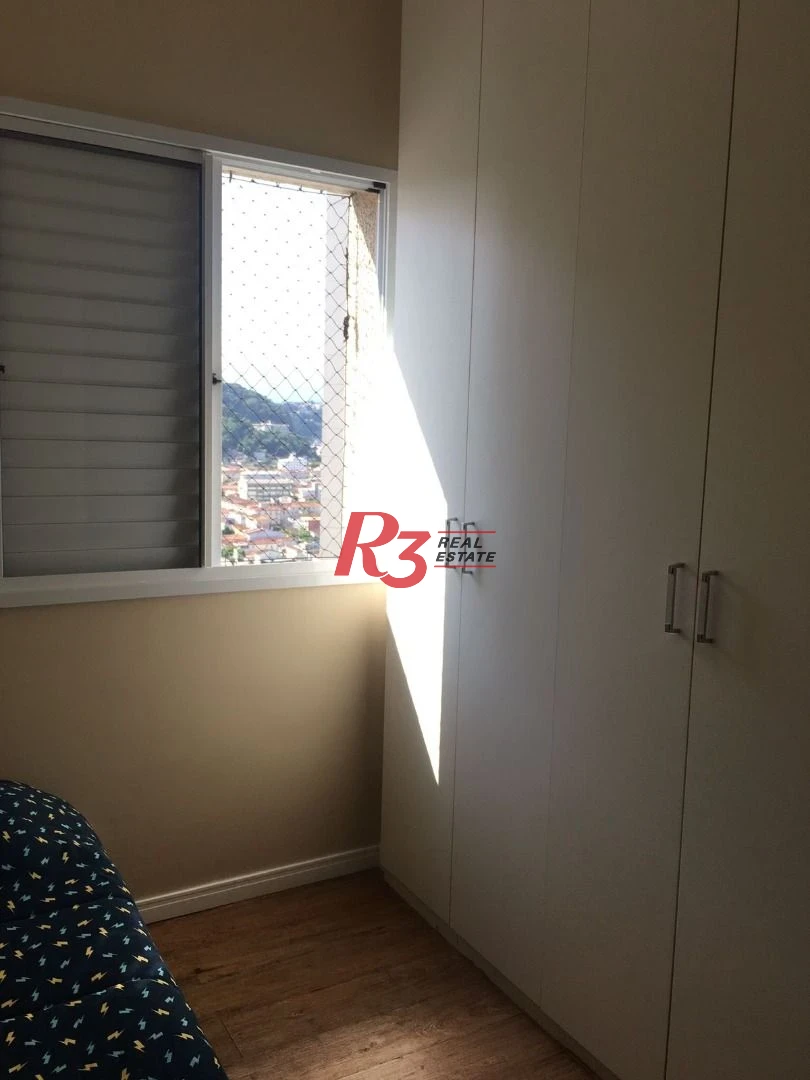 Apartamento com 2 dormitórios para alugar, 70 m² - Marapé - Santos/SP