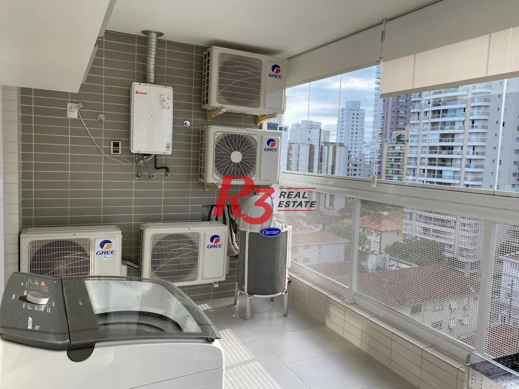 Apartamento com 3 dormitórios à venda, 127 m² por R$ 1.950.000,00 - Boqueirão - Santos/SP