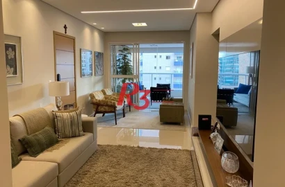 Apartamento com 3 dormitórios à venda, 127 m² por R$ 1.800.000,00 - Boqueirão - Santos/SP