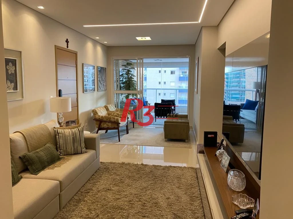 Apartamento com 3 dormitórios à venda, 127 m² por R$ 1.950.000,00 - Boqueirão - Santos/SP