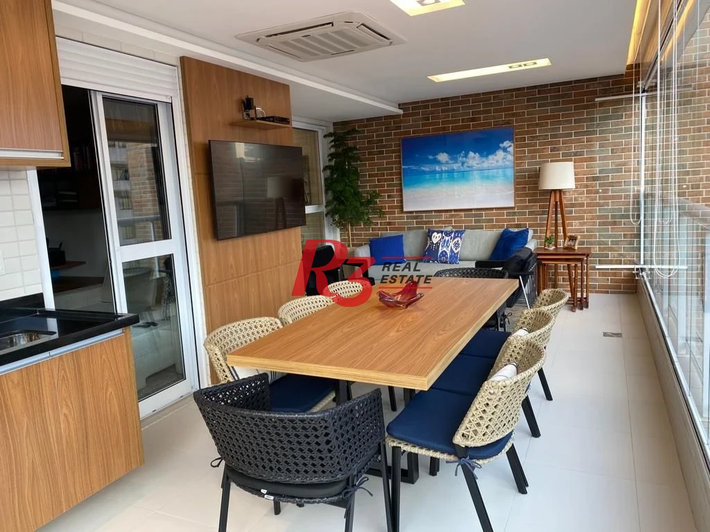 Apartamento com 3 dormitórios à venda, 127 m² por R$ 1.950.000,00 - Boqueirão - Santos/SP