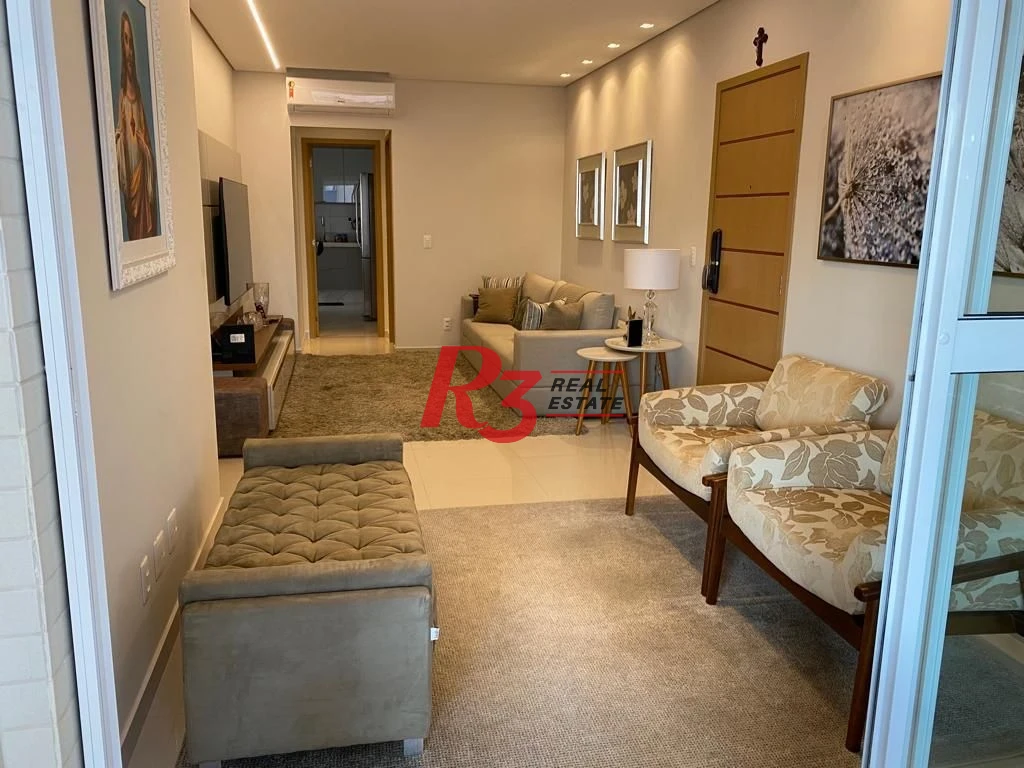 Apartamento com 3 dormitórios à venda, 127 m² por R$ 1.950.000,00 - Boqueirão - Santos/SP