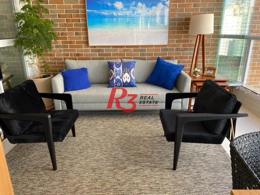 Apartamento com 3 dormitórios à venda, 127 m² por R$ 1.950.000,00 - Boqueirão - Santos/SP