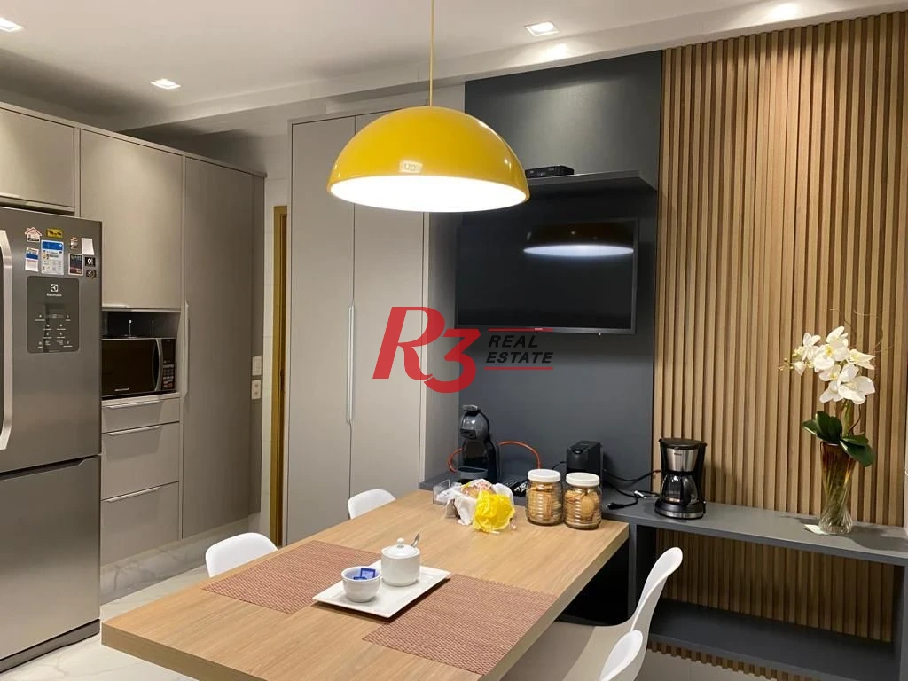 Apartamento com 3 dormitórios à venda, 127 m² por R$ 1.950.000,00 - Boqueirão - Santos/SP