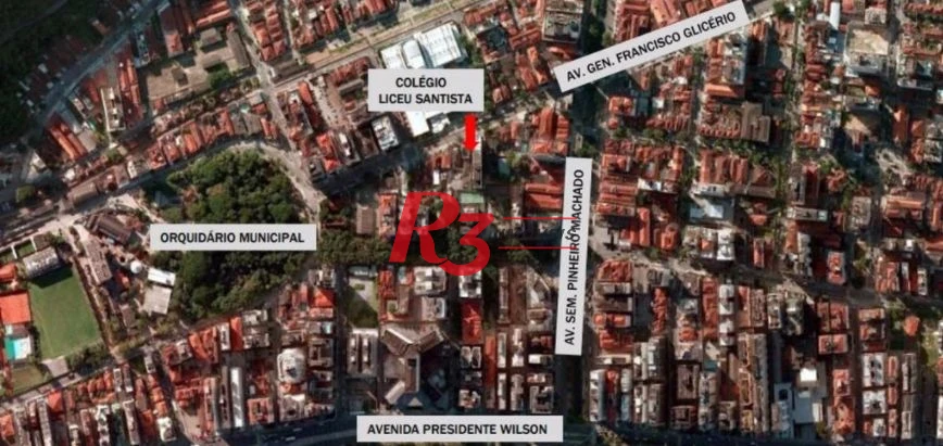 Terreno à venda, 1364 m² por R$ 13.650.000,00 - José Menino - Santos/SP