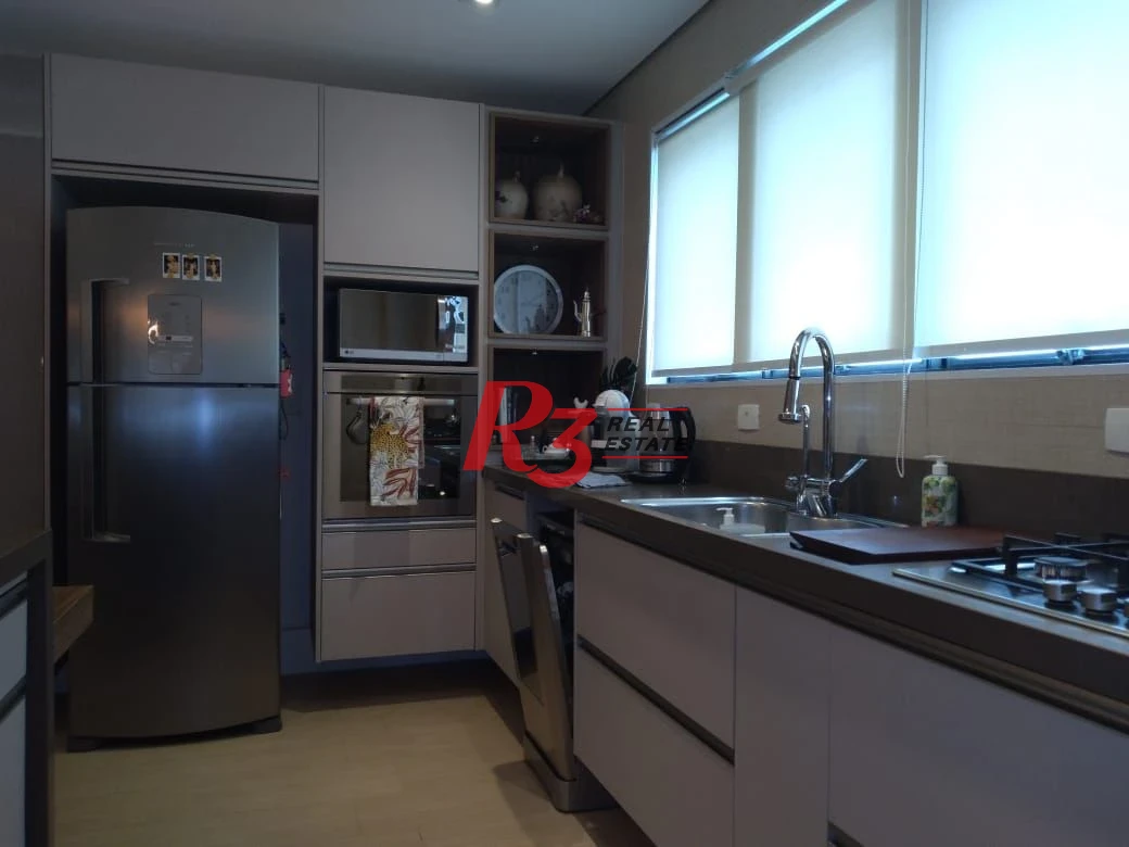 Apartamento com 3 dormitórios à venda, 160 m² - Gonzaga - Santos/SP