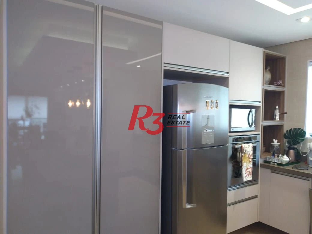 Apartamento com 3 dormitórios à venda, 160 m² - Gonzaga - Santos/SP