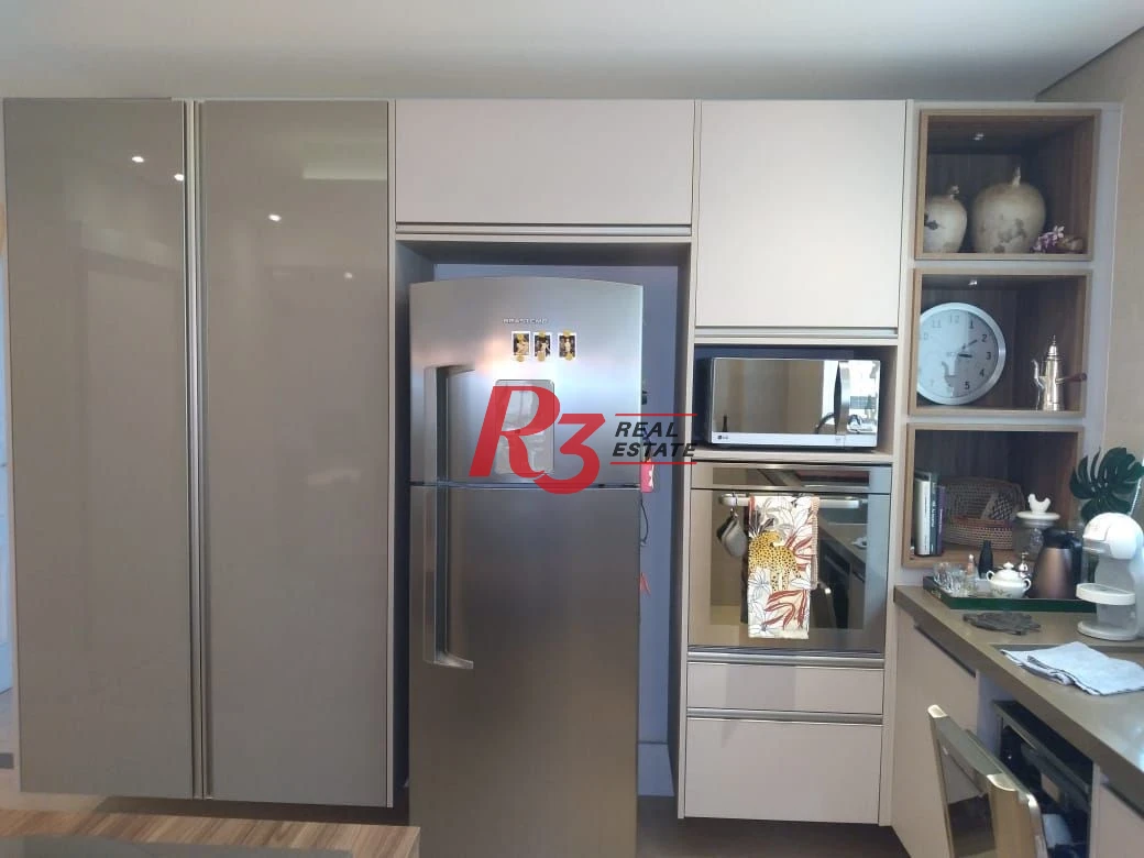 Apartamento com 3 dormitórios à venda, 160 m² - Gonzaga - Santos/SP