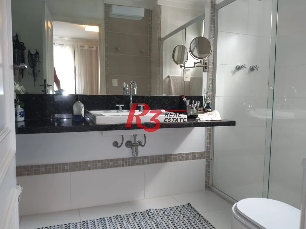 Apartamento com 3 dormitórios à venda, 160 m² - Gonzaga - Santos/SP
