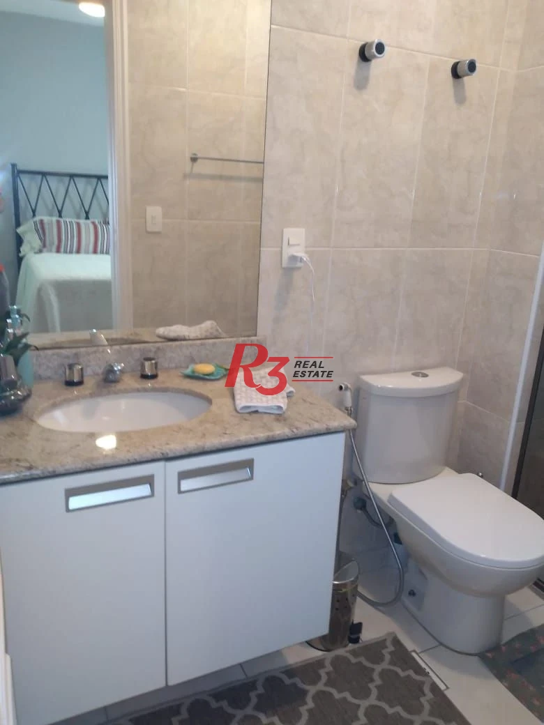 Apartamento com 3 dormitórios à venda, 160 m² - Gonzaga - Santos/SP