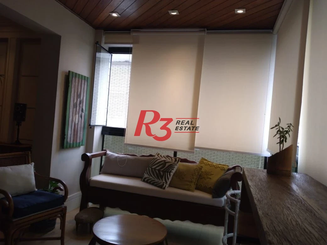 Apartamento com 3 dormitórios à venda, 160 m² - Gonzaga - Santos/SP