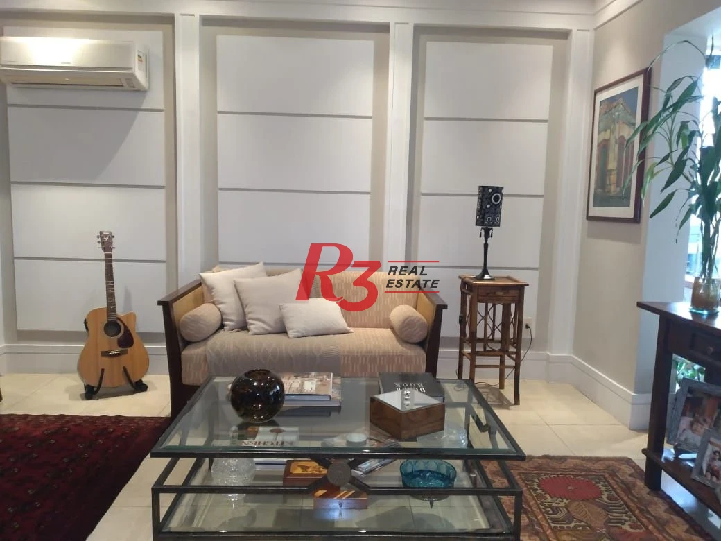 Apartamento com 3 dormitórios à venda, 160 m² - Gonzaga - Santos/SP