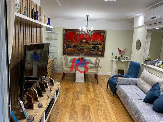 Apartamento com 3 dormitórios à venda, 90 m² por R$ 890.000,00 - Aparecida - Santos/SP
