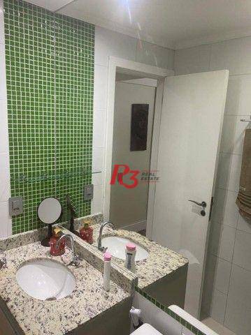 Apartamento com 3 dormitórios à venda, 90 m² por R$ 890.000,00 - Aparecida - Santos/SP