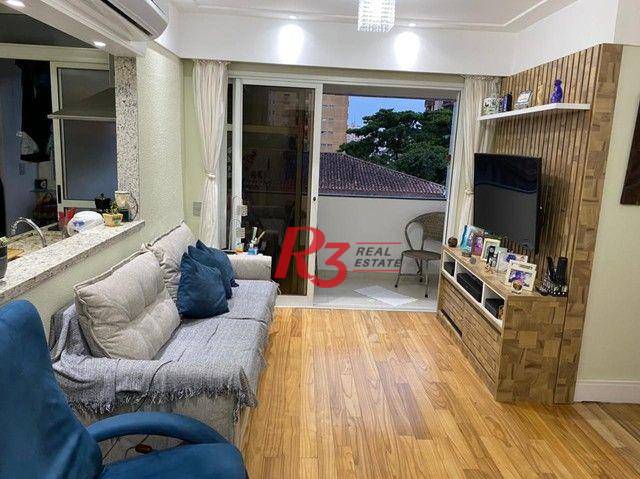 Apartamento com 3 dormitórios à venda, 90 m² por R$ 890.000,00 - Aparecida - Santos/SP