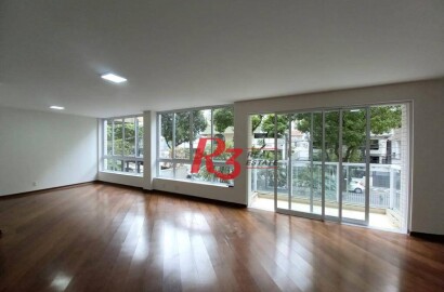 Apartamento para alugar, 150 m² por R$ 10.000,02/mês - Boqueirão - Santos/SP