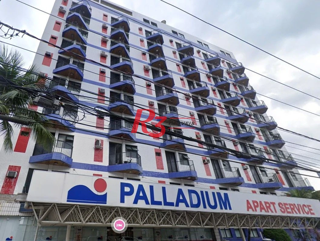 Flat com 1 dormitório à venda, 38 m² por R$ 300.000,00 - Centro - São Vicente/SP