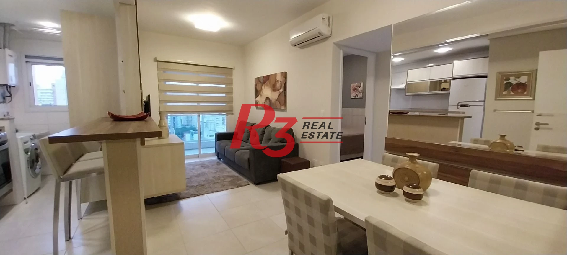 Apartamento para alugar, 50 m² por R$ 5.000,00/mês - Gonzaga - Santos/SP