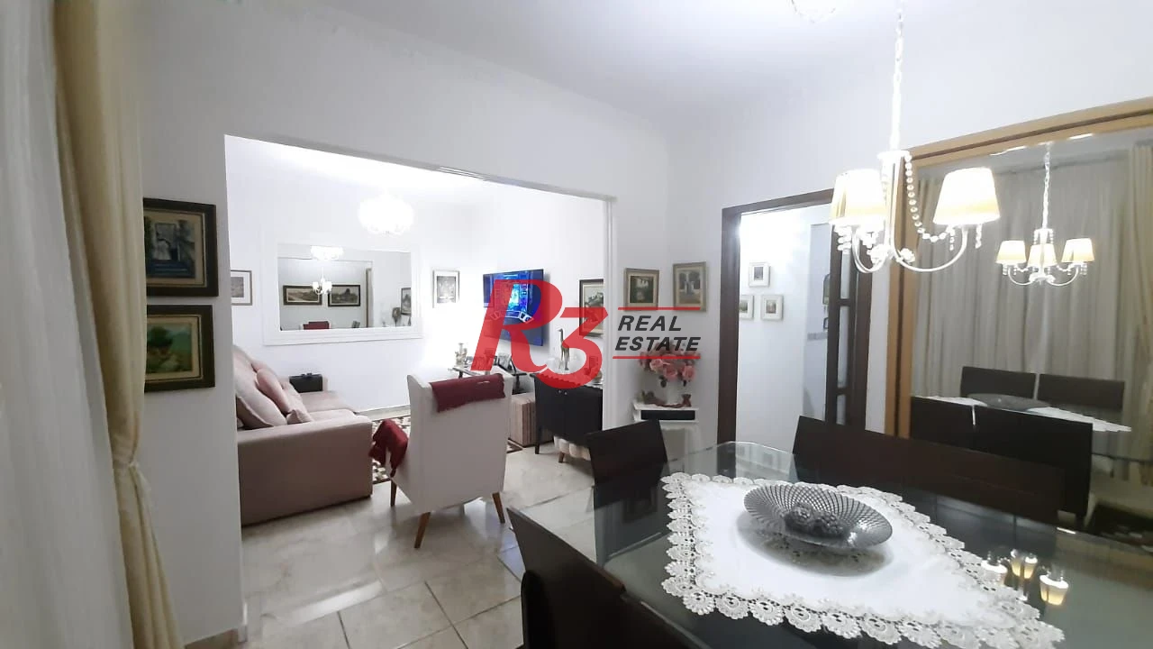 Apartamento com 1 dormitório à venda, 63 m² - Campo Grande - Santos/SP