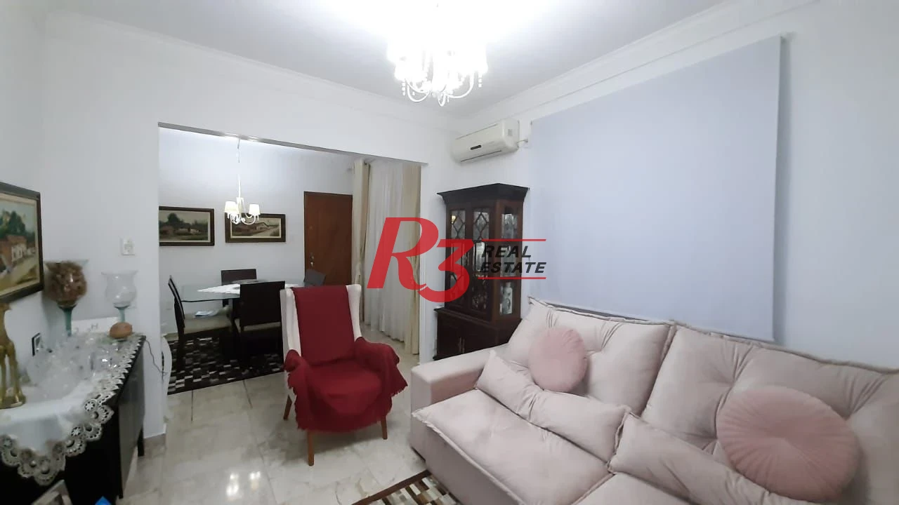 Apartamento com 1 dormitório à venda, 63 m² - Campo Grande - Santos/SP