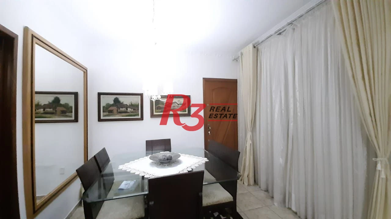 Apartamento com 1 dormitório à venda, 63 m² - Campo Grande - Santos/SP