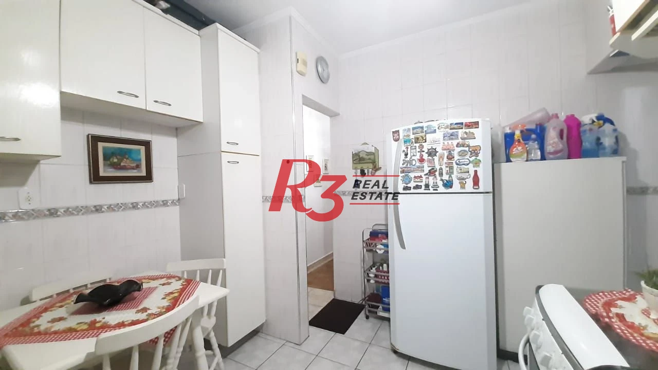 Apartamento com 1 dormitório à venda, 63 m² - Campo Grande - Santos/SP