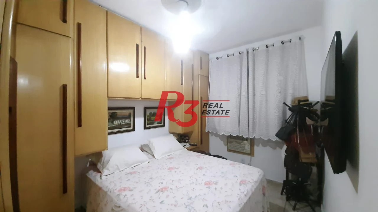 Apartamento com 1 dormitório à venda, 63 m² - Campo Grande - Santos/SP