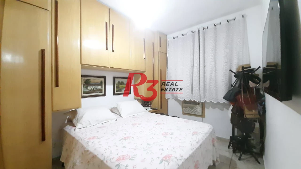 Apartamento com 1 dormitório à venda, 63 m² - Campo Grande - Santos/SP