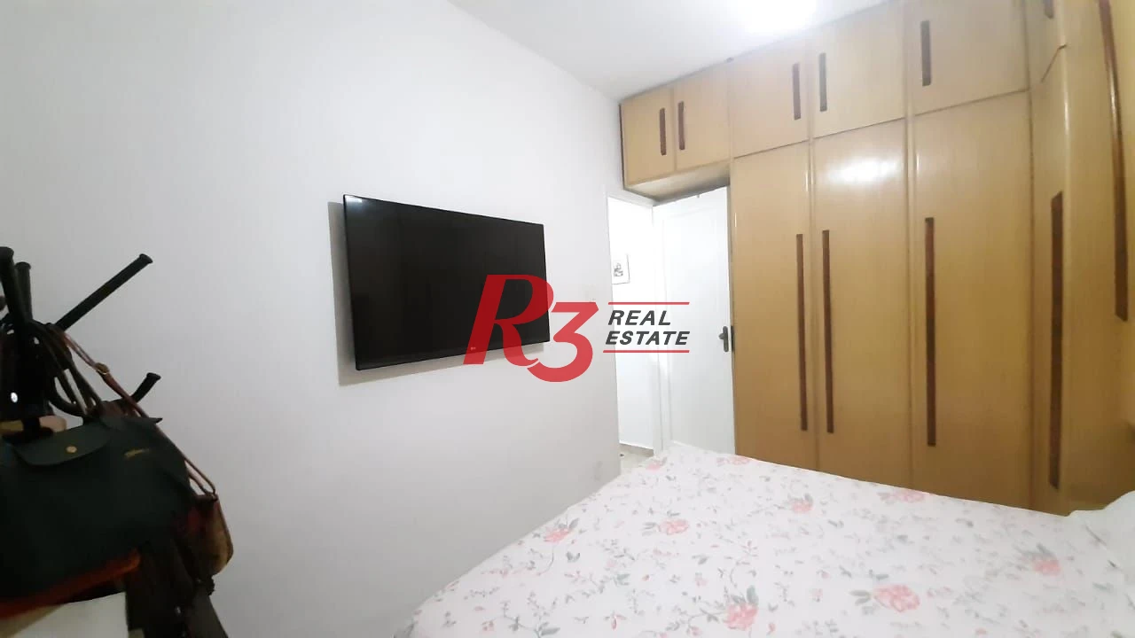 Apartamento com 1 dormitório à venda, 63 m² - Campo Grande - Santos/SP