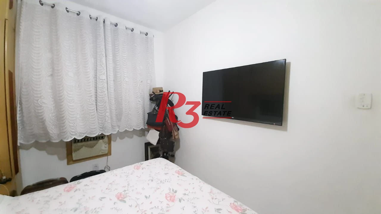 Apartamento com 1 dormitório à venda, 63 m² - Campo Grande - Santos/SP