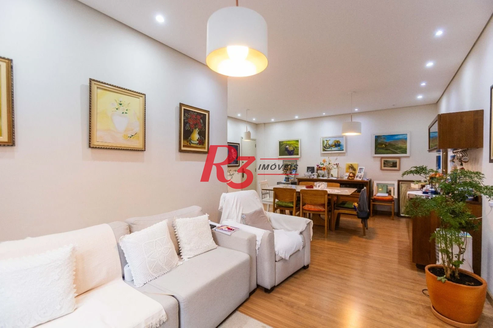 Apartamento com 3 dormitórios à venda, 113 m² - Gonzaga - Santos/SP