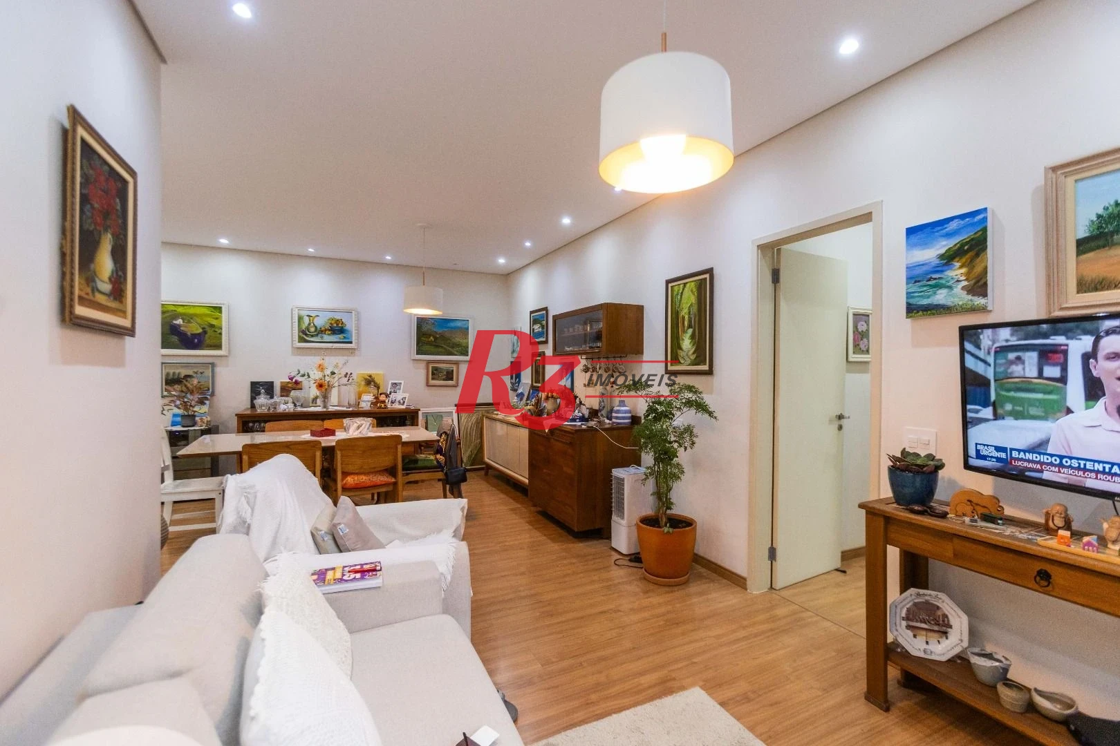 Apartamento com 3 dormitórios à venda, 113 m² - Gonzaga - Santos/SP