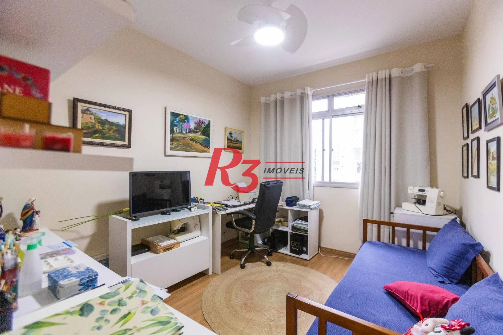 Apartamento com 3 dormitórios à venda, 113 m² - Gonzaga - Santos/SP
