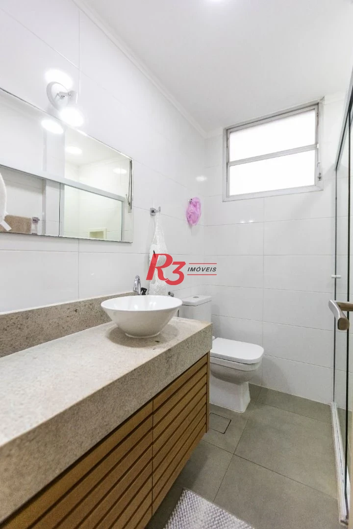 Apartamento com 3 dormitórios à venda, 113 m² - Gonzaga - Santos/SP