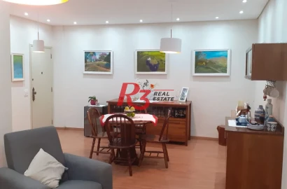 Apartamento com 3 dormitórios à venda, 113 m² - Gonzaga - Santos/SP