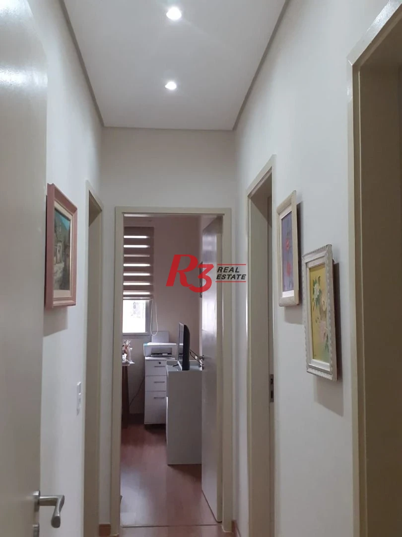Apartamento com 3 dormitórios à venda, 113 m² - Gonzaga - Santos/SP