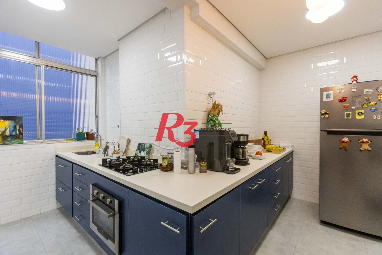 Apartamento com 3 dormitórios à venda, 113 m² - Gonzaga - Santos/SP