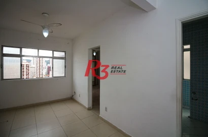 Apartamento com 1 dormitório à venda, 40 m² por R$ 320.000,00 - Gonzaga - Santos/SP