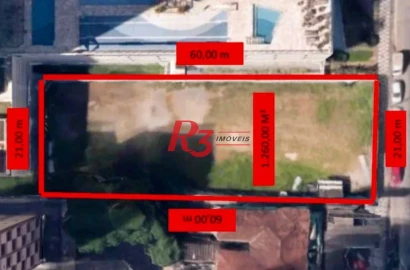 Terreno à venda, 1260 m² por R$ 15.120.000,00 - José Menino - Santos/SP