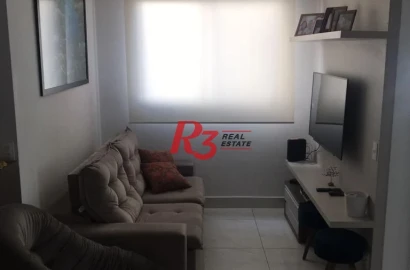 Apartamento com 2 dormitórios à venda, 45 m² - Areia Branca - Santos/SP