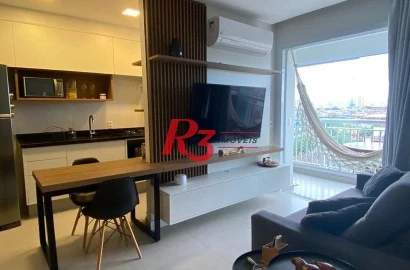 Apartamento com 1 dormitório à venda, 50 m² por R$ 430.000,00 - Vila Matias - Santos/SP