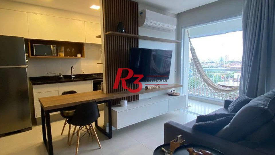 Apartamento com 1 dormitório à venda, 50 m² por R$ 430.000,00 - Vila Matias - Santos/SP