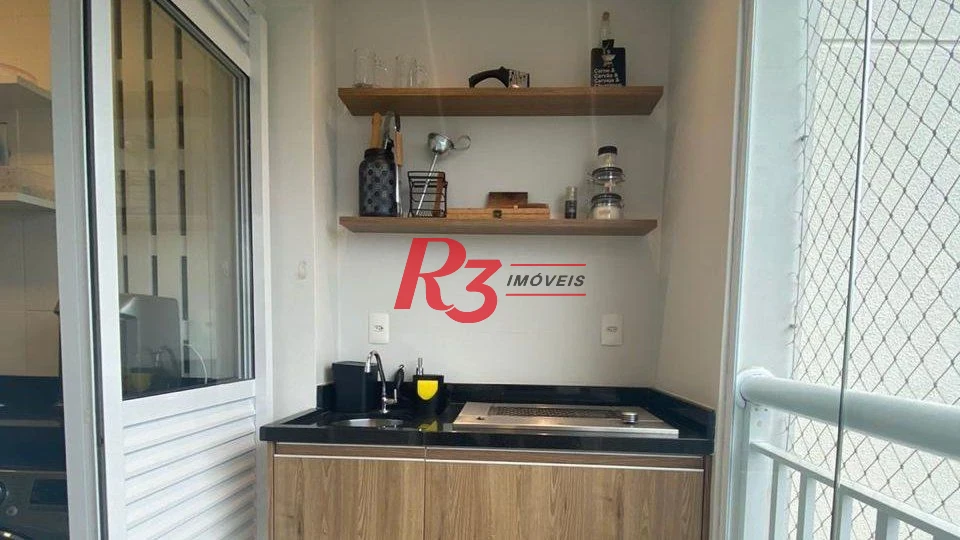 Apartamento com 1 dormitório à venda, 50 m² por R$ 430.000,00 - Vila Matias - Santos/SP
