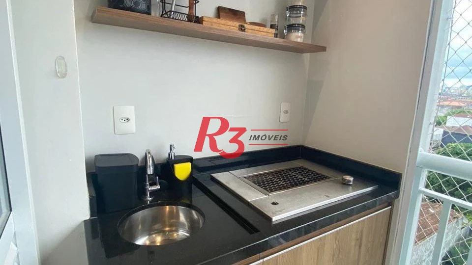 Apartamento com 1 dormitório à venda, 50 m² por R$ 430.000,00 - Vila Matias - Santos/SP