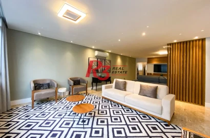 Apartamento com 4 dormitórios à venda, 233 m² por R$ 1.900.000,00 - Embaré - Santos/SP