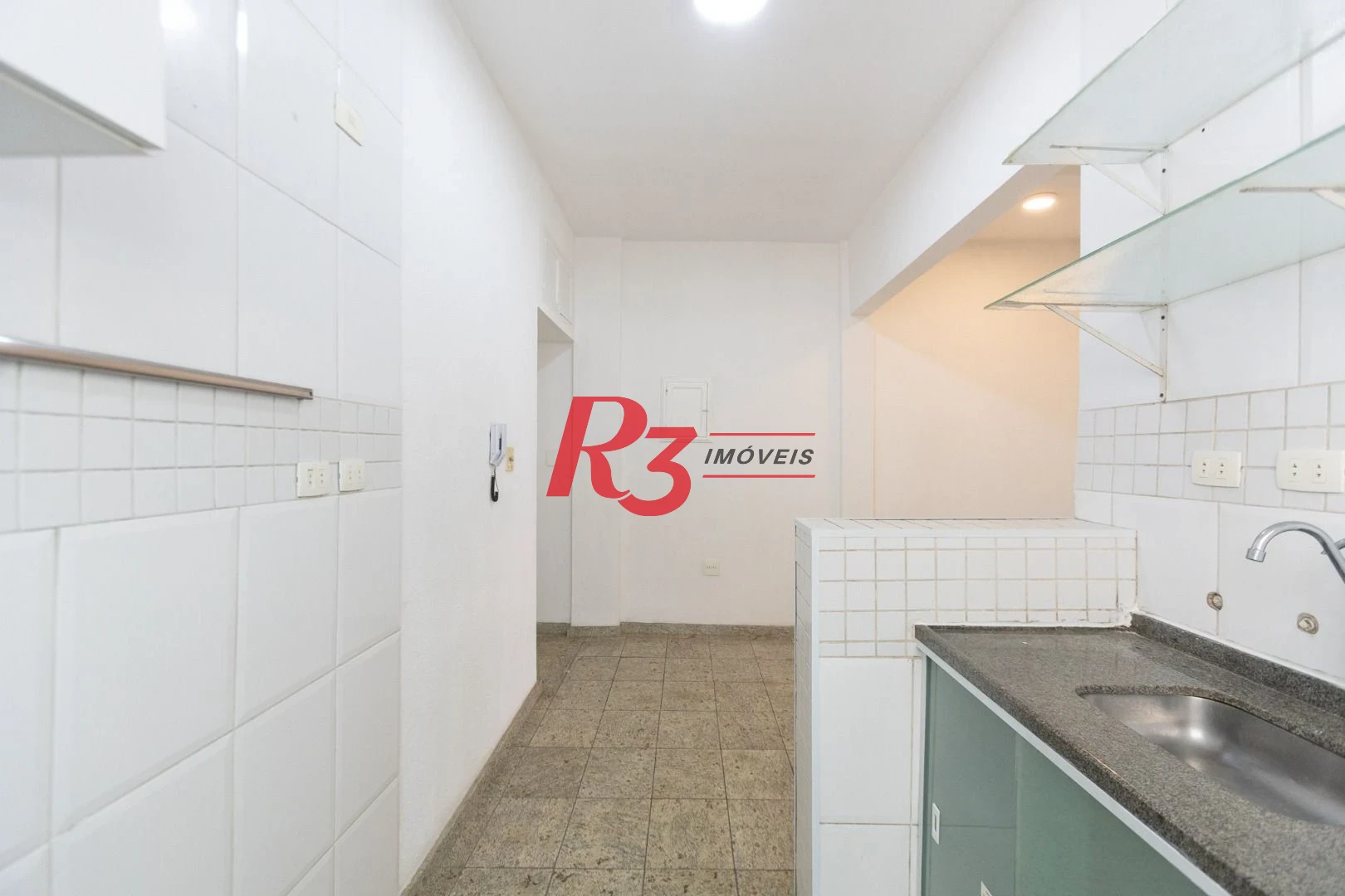Apartamento com 1 dormitório para alugar, 50 m² por R$ 3.000,00/mês - Boqueirão - Santos/SP