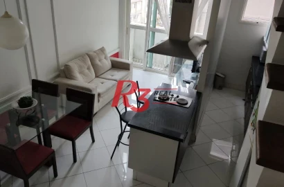 Apartamento com 2 dormitórios à venda, 70 m² - Gonzaga - Santos/SP