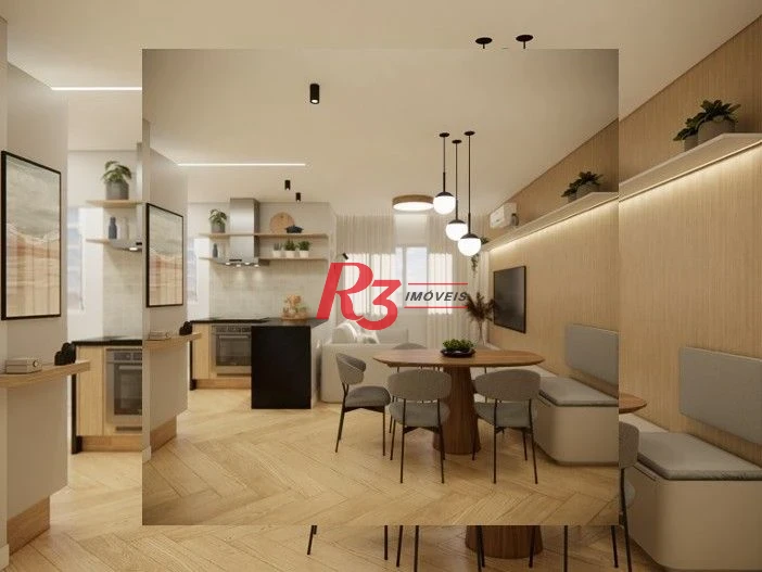Apartamento com 2 dormitórios à venda, 80 m² por R$ 550.000,00 - Boqueirão - Santos/SP
